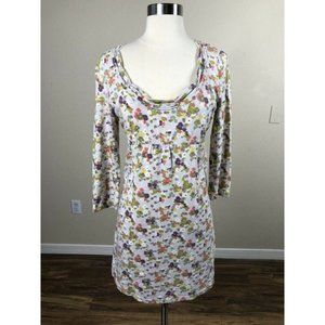 Boden Floral Printed Scoop Neck Sheath Dress